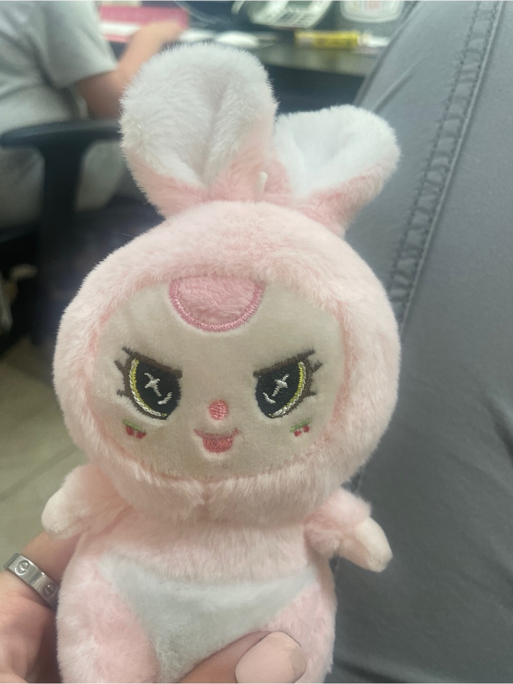 Official NewJeans NJ Tokki Plush Keyring Pink Bunny Club Friends Kpop charm
